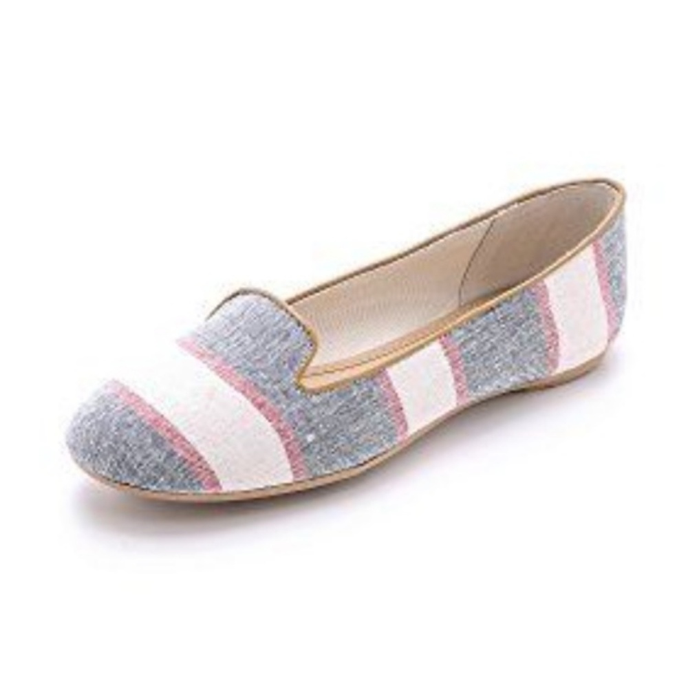 Splendid Cannes Red Blue Striped Flats 7.5
